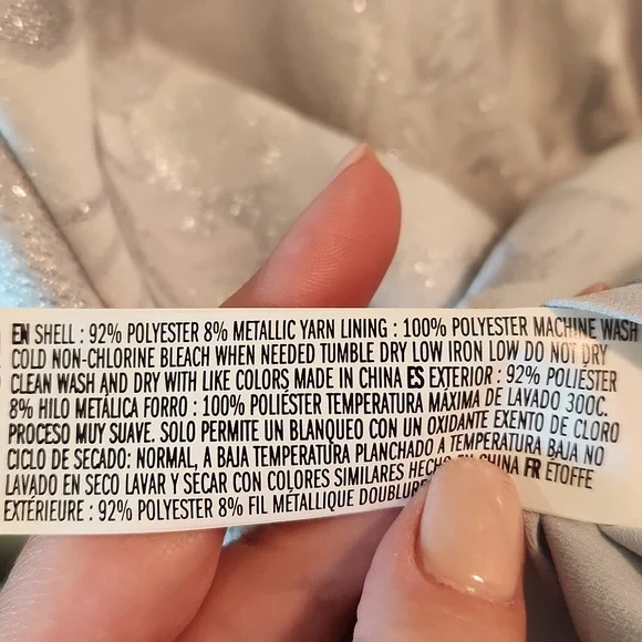 Forever 21 Silver Brocade Fit & Flare Dress - Picture 6 of 6